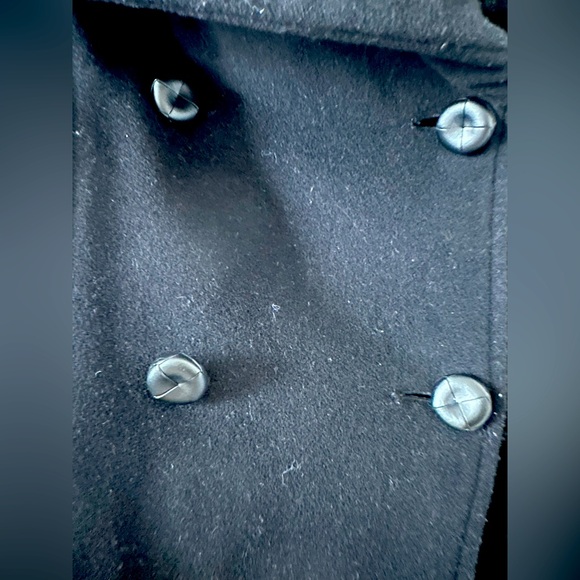 Mackage Wool Cashmere Leather Pea Coat - Picture 7 of 11